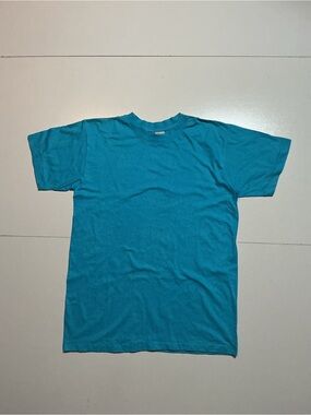Vintage 90s Caribbean Dream Turquoise Single Stitch Crewneck T-Shirt